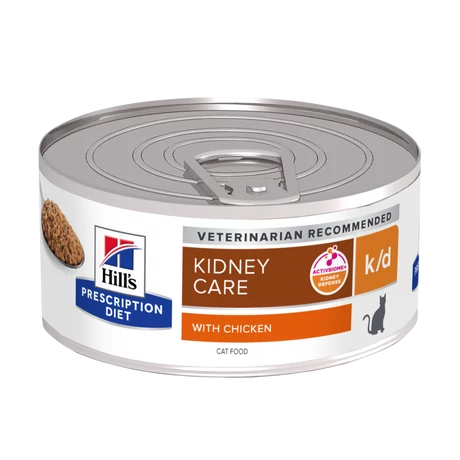 Hill's PD Feline k/d Kidney Care Chicken konzerv 156g