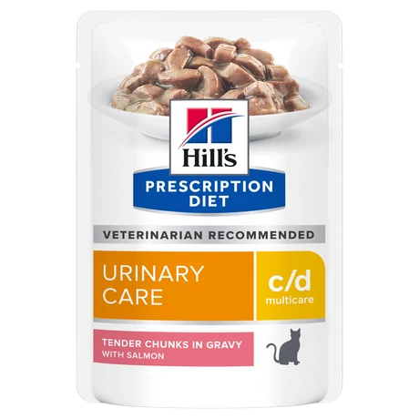 Hill's PD Feline c/d Multicare Urinary Stress Pouch Salmon 85g