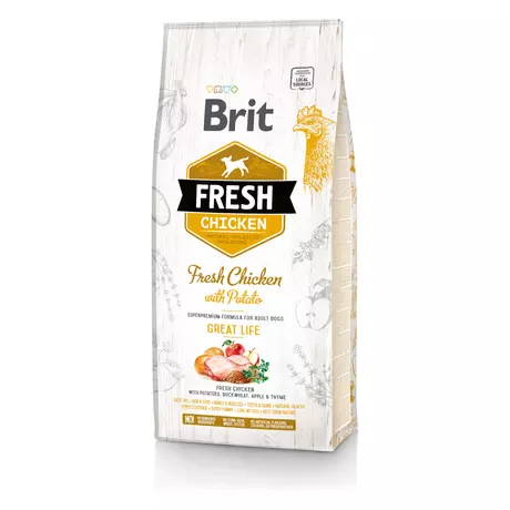 Brit Fresh kutyaeledel csirke és burgonya 2.5kg