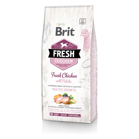 Brit Fresh kutyaeledel kölyökkutyáknak csirke és burgonya 2.5kg