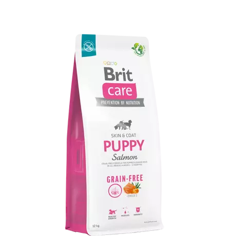 Brit Care gabonamentes kutyatáp kölyök kutyáknak lazac és krumpli 1kg