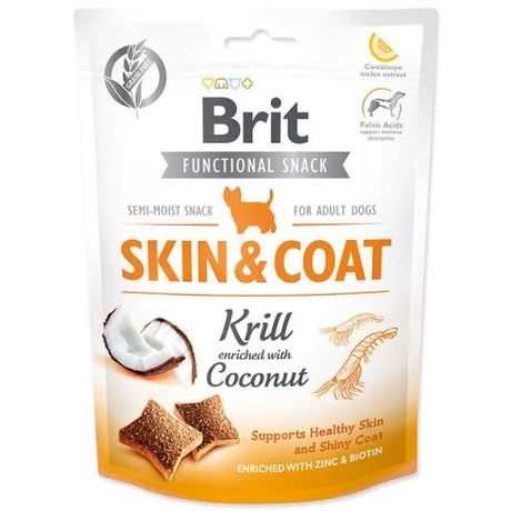 BRIT CARE FUNCTIONAL SNACK SKIN & COAT 150G