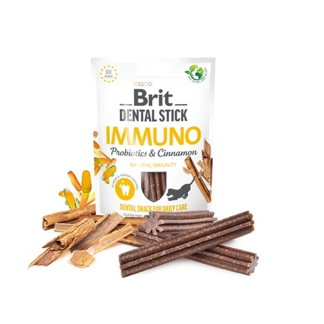 BRIT DENTAL STICK IMMUNO WITH PROBIOTICS & CINNAMON 251G