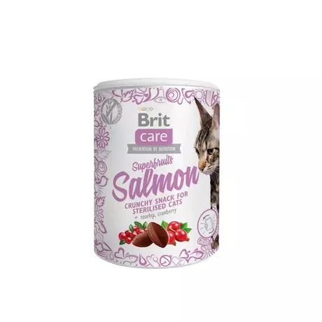 Brit Care Cat Snack Superfruits salmon 100g