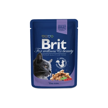 Brit Premium Cat Pouches With Cod Fish 100 G