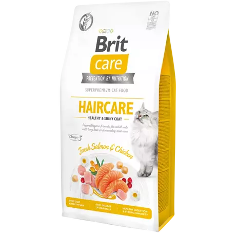 Brit Care Cat Grain Free HAIRCARE Salmon and Chicken 7kg