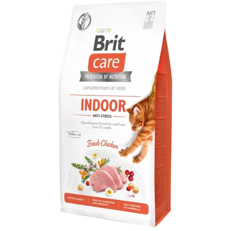 Brit Care Cat Grain Free INDOOR Chicken 7kg