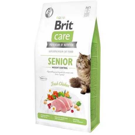 Brit Care Cat Grain Free SENIOR - WEIGHT CONTROL Chicken 0,4kg
