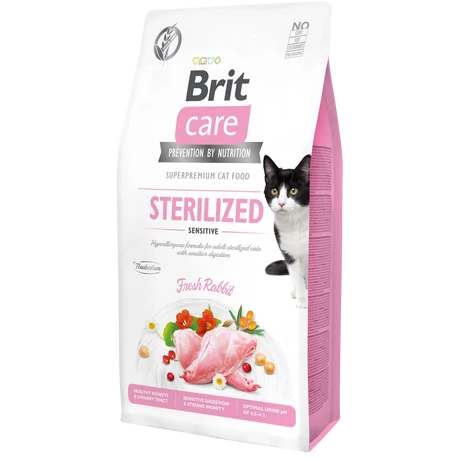 Brit Care Cat Grain Free STERILISED - SENSITIVE Rabbit 0,4kg