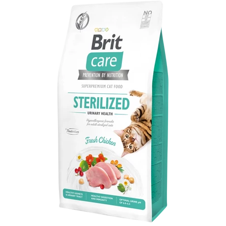 Brit Care Cat Grain Free STERILISED - URINARY HEALTH Chicken 0,4kg