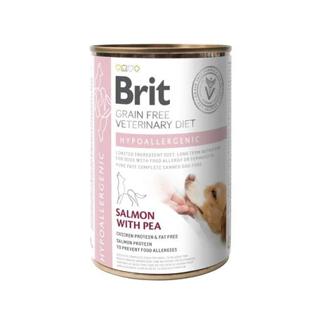 Brit GF Veterinary Diets Dog Hypoallergenic konzerv 400g