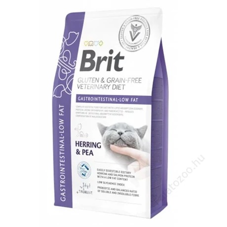 Brit GF Veterinary Diets Cat Gastrointestinal-Low fat 2kg
