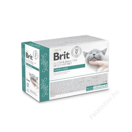 Brit GF Veterinary Sterilised Cat Pouch 12x85g