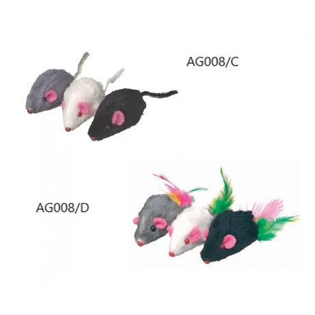 AG008/D Cincogó egérkék színes farkincával 5 cm
