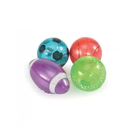 AG012/F Sportlabda vegyesen csengővel 4 cm 4 db/ csomag