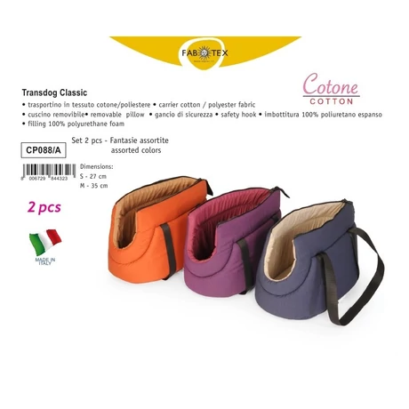 CP088/A Hordozó szett vegyes színekben S/M S 27 cm, M 35 cm 2 darabos szett