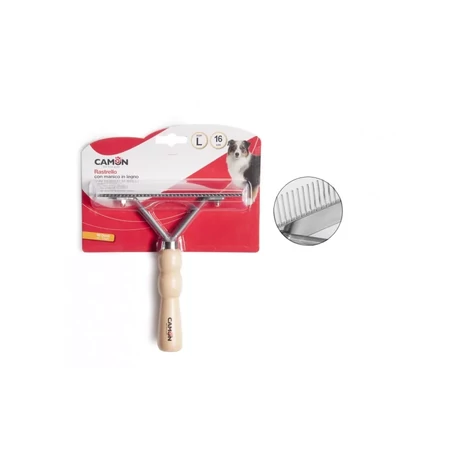 B729/B Fanyelű gereblye 16 cm 40 krómozott acélfogakkal SM