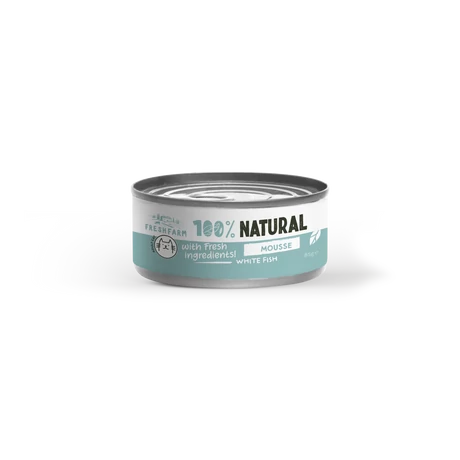 Fresh Farm Natural fehér húsú halas mousse macskáknak