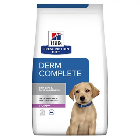 Hill's Prescription Diet Derm Complete kutyatáp kölyökkutyáknak, 12 kg