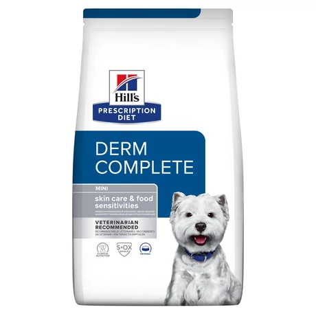 Hill's Prescription Diet Derm Complete Mini diétás kutyatáp kistestű felnőtt kutyáknak, 1 kg