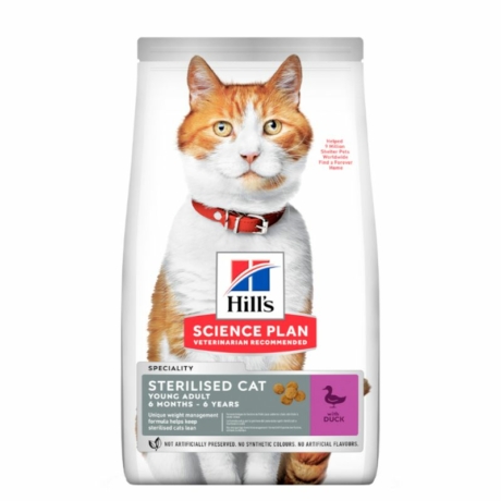 Hill's SP Feline Young Adult Steril Duck 1,5kg