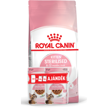 Royal Canin Kitten Sterilised 2kg + AJÁNDÉK 2 alutasak