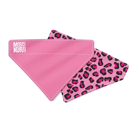 Max & Molly Bandana - Leopard Pink - S