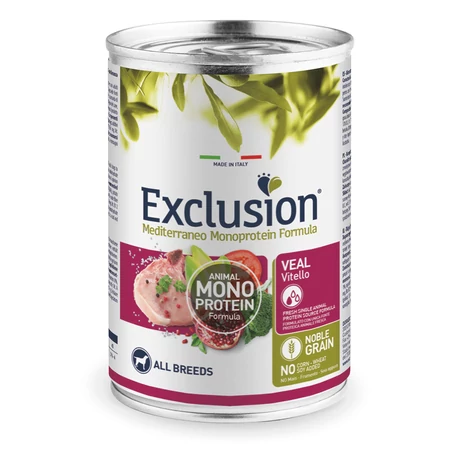 Exclusion Mediterraneo Monoprotein Formula Adult Veal konzerv 400g