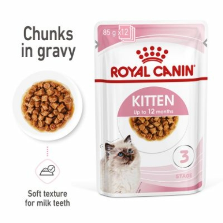 Royal Canin Kitten Gravy (12*85G) macskatáp