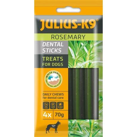 Julius K9 Rosemary Dental Stix húsmentes jutalomfalat rozmaringgal 70g