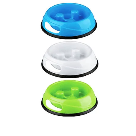 Trixie műanyag kutyatál evéslassítóval 0,9l