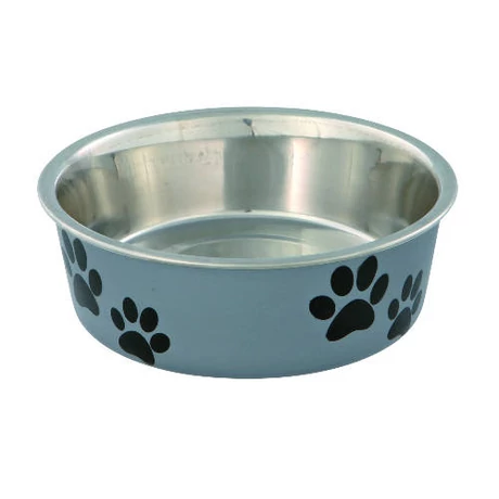 Trixie mintás műanyag bevonatú fémtál 0,75L