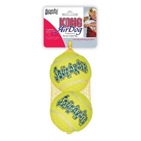 KONG Squeakair Balls sípoló teniszlabda kutyáknak L-es méret, 2 db-os készlet
