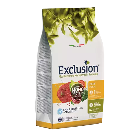 Exclusion Mediterraneo Monoprotein Formula Beef Small Breed Adult 2kg