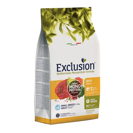 Exclusion Mediterraneo Monoprotein Formula Beef Small Breed Adult 2kg