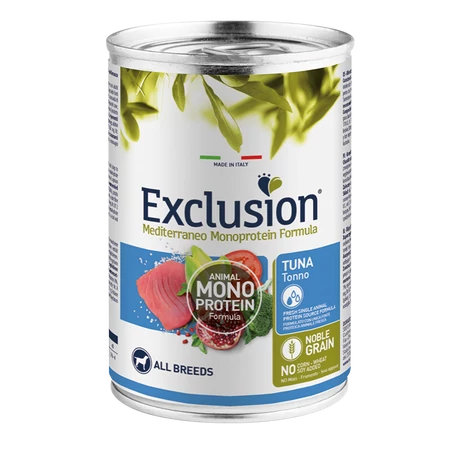 Exclusion Mediterraneo Monoprotein Formula Adult Tuna konzerv 400g