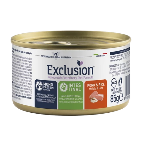 Exclusion Cat Intestinal macskaeledel Pork&Potato 85gramm