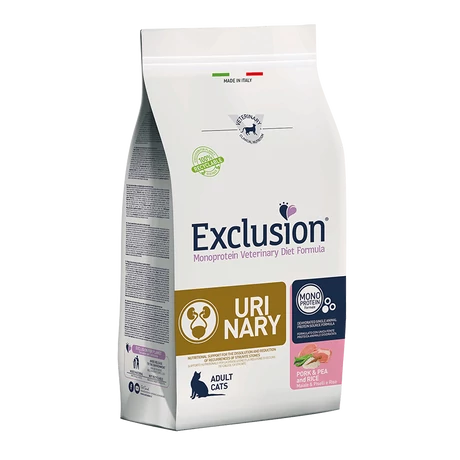 Exclusion Urinary Cat Pork&amp;Pea&amp;Rice 300g macskatáp struvitköves macskáknak