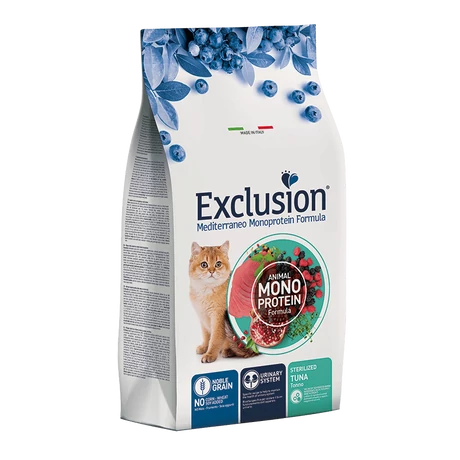 Exclusion Mediterraneo Noble Grain Cat Sterilized Tuna 1,5kg