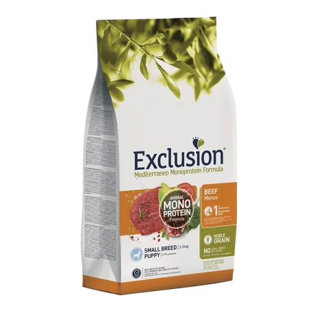 Exclusion Mediterraneo Noble Grain Puppy Beef Small Bread 2kg kölyökkutyáknak