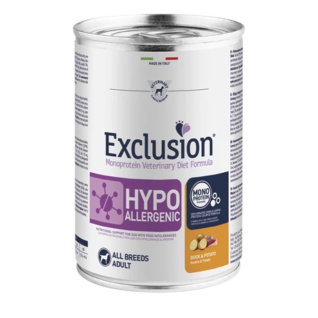 Exclusion Canine Hypoallergenic Duck & Potato konzerv 400g