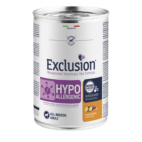 Exclusion Canine Hypoallergenic Duck &amp; Potato konzerv 400g
