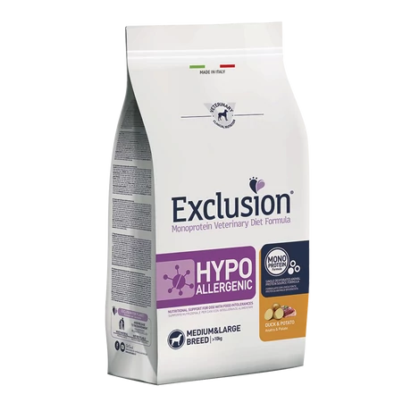 Exclusion Canine Hypoallergenic Duck & Potato Medium & Large Breed 12kg