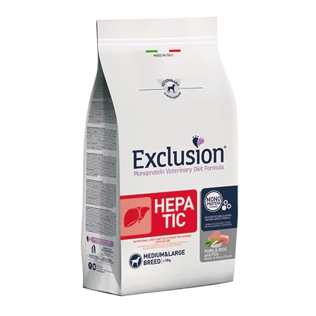 Exclusion Canine Hepatic Pork & Rice & Pea Medium & Large Breed 2kg