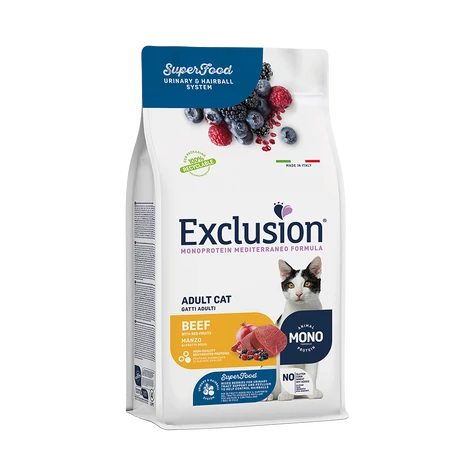 Exclusion Mediterraneo Noble Grain Cat Adult Beef 1,5kg macskaeledel