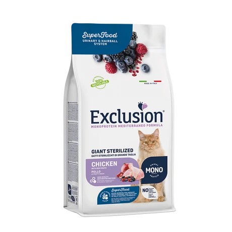 Exclusion Mediterraneo Noble Grain Cat Giant Sterilized Chicken 1.5kg