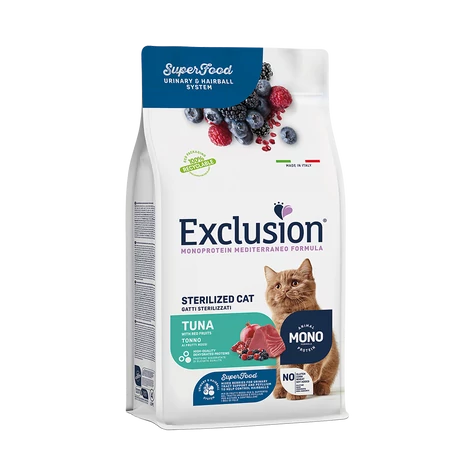 Exclusion Mediterraneo Noble Grain Cat Sterilized Tuna 1,5kg