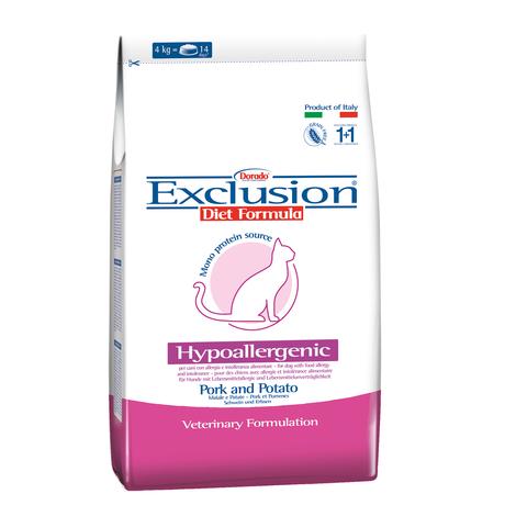 Exclusion Feline Hypoallergenic Pork &amp; Potato 2kg
