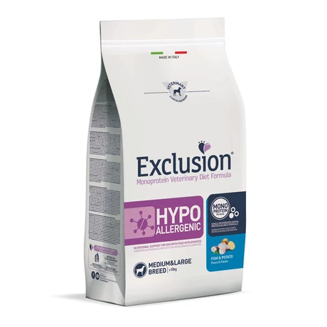 Exclusion Canine Hypoallergenic Fish &amp; Potato Medium &amp; Large Breed 2kg