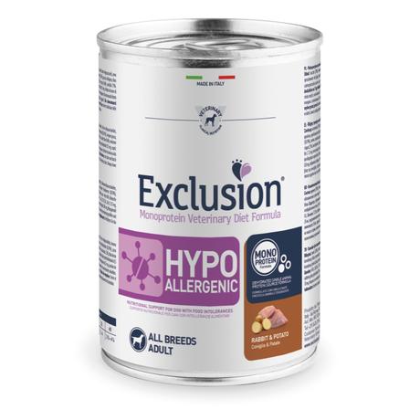 Exclusion Canine Hypoallergenic Rabbit & Potato konzerv 400g